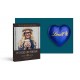 Werbekarte mit Lindt Schokoladen Herz 20 g | 20 g | blau | 4c Euroskala